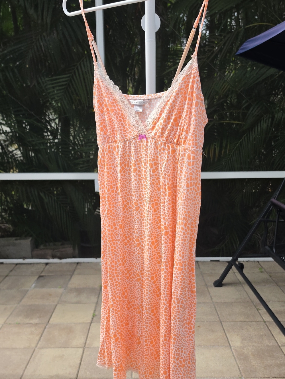 VICTORIA'S SECRET Printed Lace-Trim Nightie